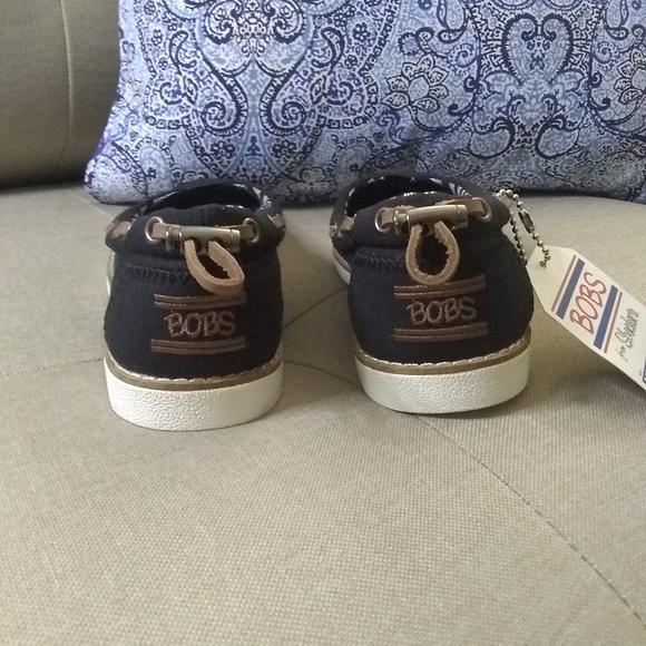 Skechers BOBS Chill Luxe-Ballet Skimmer shoes black NWOT - Picture 2 of 9